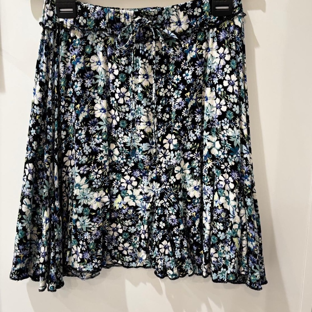 Wild Fable Floral Skater Mini Skirt